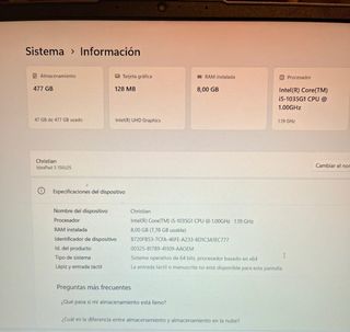 Ordenador Portátil Lenovo Negro/Plateado