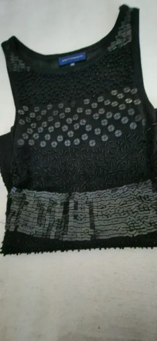 Top Adolfo Dominguez Negro Talla XS