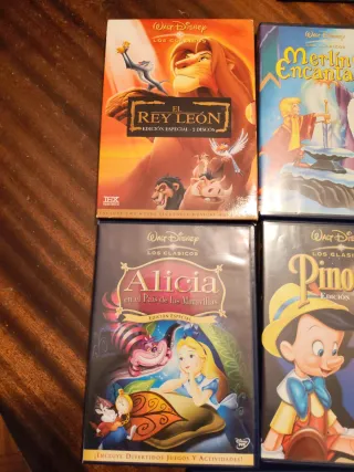5 Películas Disney DVD Clásicos (Español)