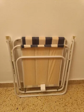 Silla plegable camping infantil rayas