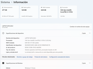 Portátil Lenovo V15 G4 IRU Negro