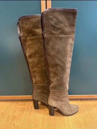 Botas Zara Serraje Marrón Talla 37