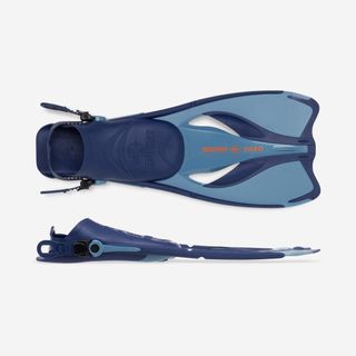 Kit Snorkel Aletas + Máscara + Tubo Atoll Azul