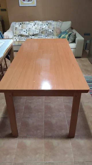 Mesa de comedor de madera 2 metros