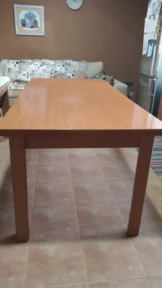 Mesa de comedor de madera 2 metros