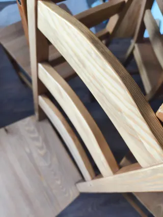 4 Sillas de Comedor Ikea Madera