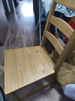 4 Sillas de Comedor Ikea Madera