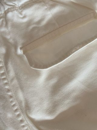 Conjunto: vaquero Zara blanco talla 34 top talla S