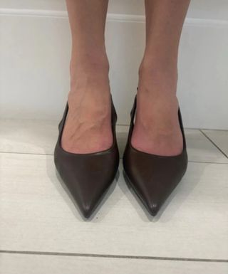 Scarpe slingback marrone tg 40 nuova