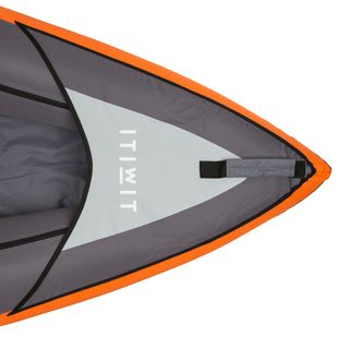 Kayak hinchable de travesía Itiwit 100 2 o 3 plazas naranja