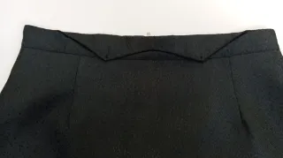 Falda negra vintage con brillo