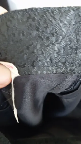 Falda negra vintage con brillo