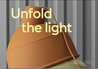 Lampada Unfold in terracotta