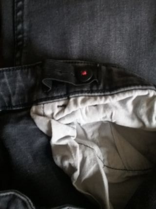 Pantalón vaquero skinny negro chico 164cm