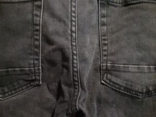 Pantalón vaquero skinny negro chico 164cm