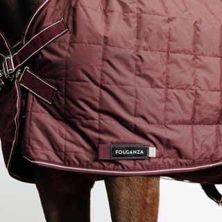 Manta Equitación Cuadra Combo 50 Caballo Poni Burdeos 50 g