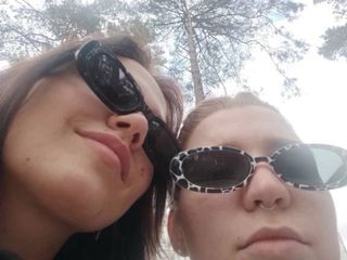 Lote par pack 2 Gafas Sol Mujer blanca negra