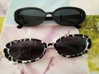Lote par pack 2 Gafas Sol Mujer blanca negra