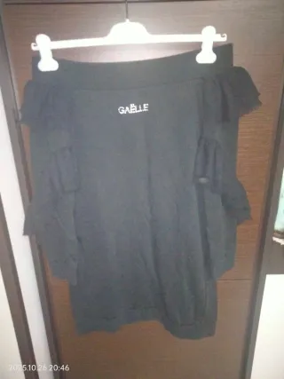 Vestito felpato GAELLE donna nero