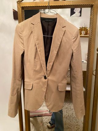 Americana Zara Terciopelo Beige