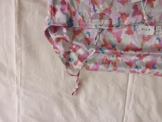 Camisón corto seda estampado T44, sin estrenar.