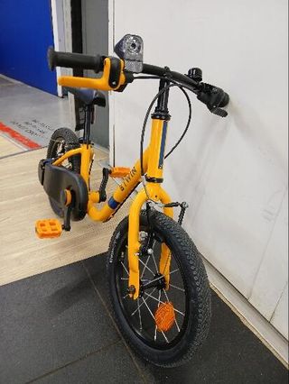 Bicicleta Niños 14" 3-5 Años 2 en 1 Discover 500 Amarillo