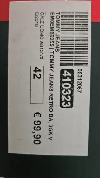 Sneakers Tommy Jeans Basket Retro Nere Tg 42