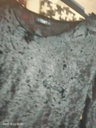 Vestito in velluto nero