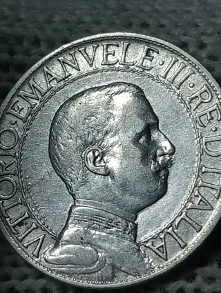 Moneta Argento Regno Italia 1912