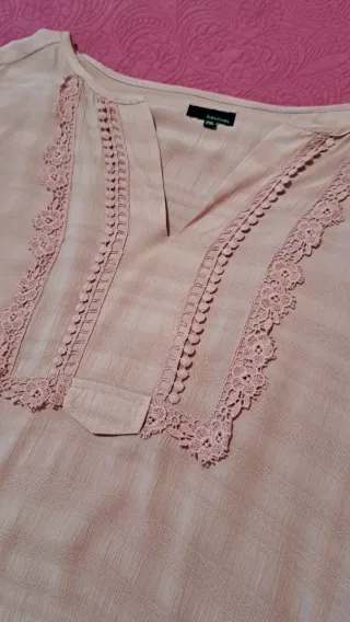 Blusa Couchel Rosa Empolvado Talla 2XL