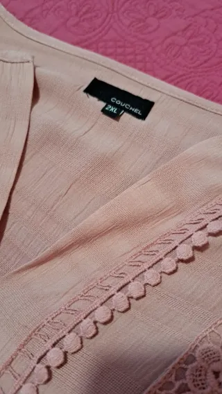 Blusa Couchel Rosa Empolvado Talla 2XL
