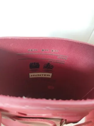 Botas Hunter Rojas + Calcetines Negros