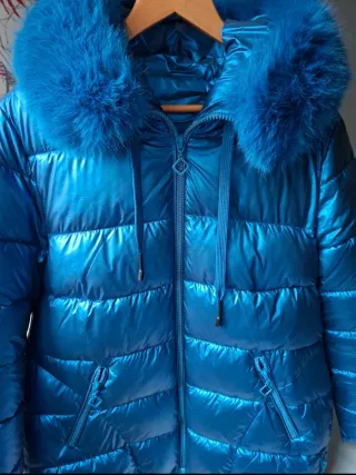 Plumífero azul eléctrico talla XL