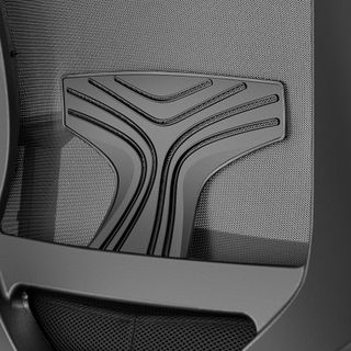 Silla de oficina ergonómica con reposacabezas ajustable, negro