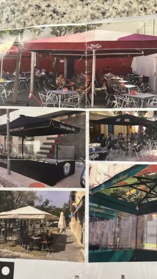 Sombrillas de terraza hostelería parasoles y Told