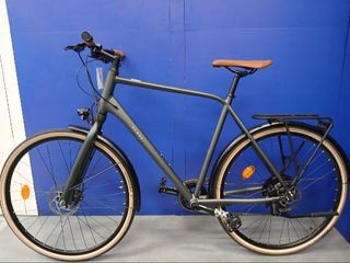 Bicicleta urbana larga distancia aluminio Elops LD 900