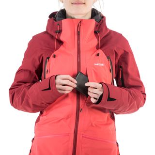 Chaqueta de Esquí y Nieve Mujer Wedze Ski FR900 Burdeos Rosa
