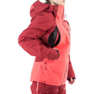 Chaqueta de Esquí y Nieve Mujer Wedze Ski FR900 Burdeos Rosa