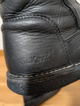 Botas altas cuero Kickers negras