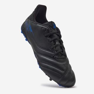 Botas de fútbol VIRALTO II piel MG/AG niño negro
