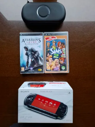 PSP 3004 Negra Blanca con Diseño