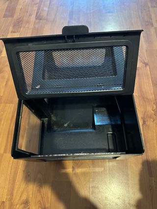 Terrario para reptiles/anfibios negro