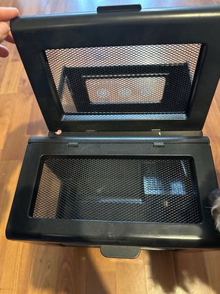 Terrario para reptiles/anfibios negro