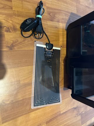 Terrario para reptiles/anfibios negro