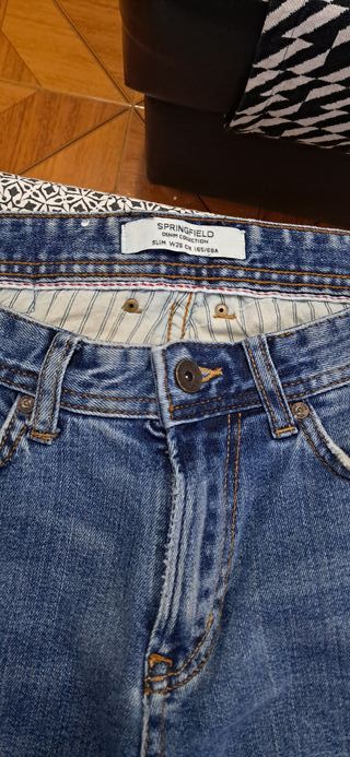 Pantalón vaquero pitillo hombre Springfield