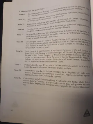 Temari 1 Cos Superior, Part General, Generalita...