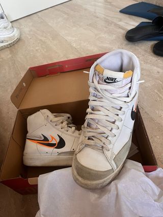 Nike Blazer Blancas Naranja Talla 41
