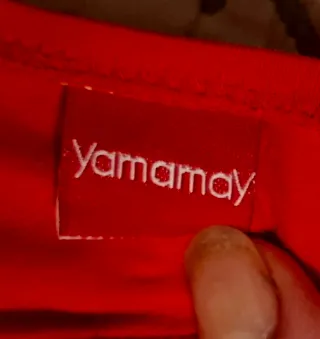 Yamamay Set Bikini Tg.2 (M) Rosso e Fantasia