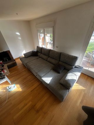 Sofá Cama Verona Gris Doble Península