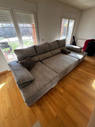 Sofá Cama Verona Gris Doble Península